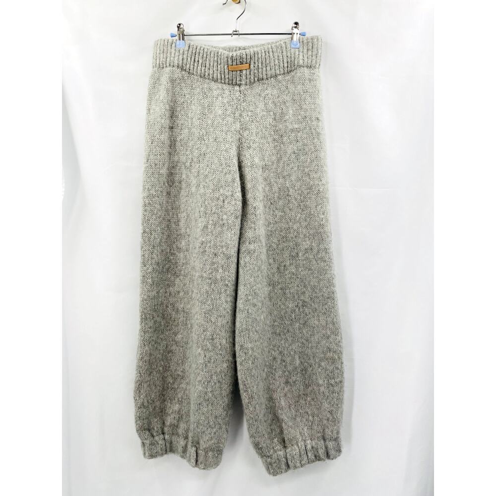 Lunya Cozy Gray Alpaca Knit Bubble jogger Pants L/XL - Picture 3 of 7